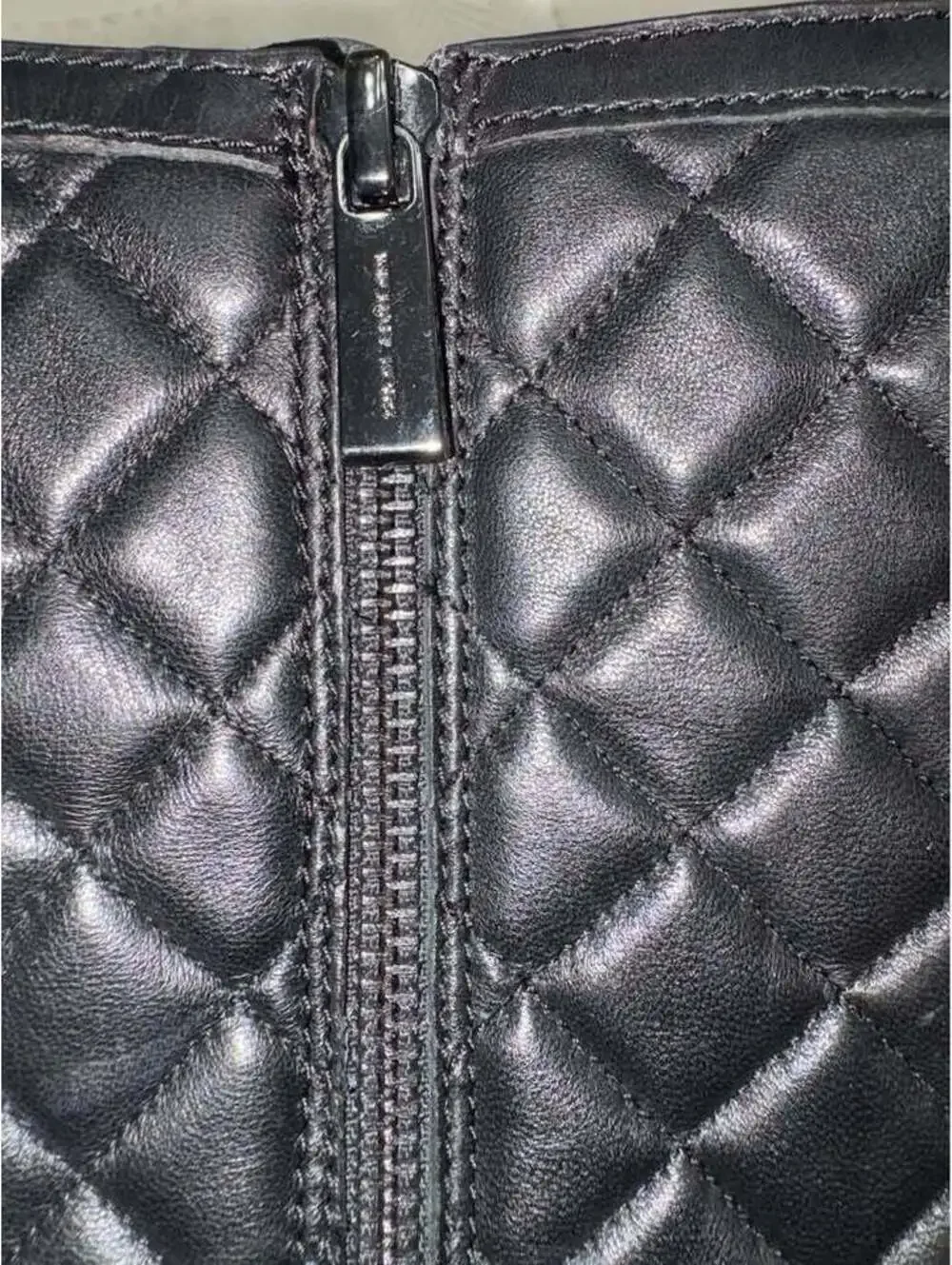 Michael Kors Black Quilted Leather Boots never worn